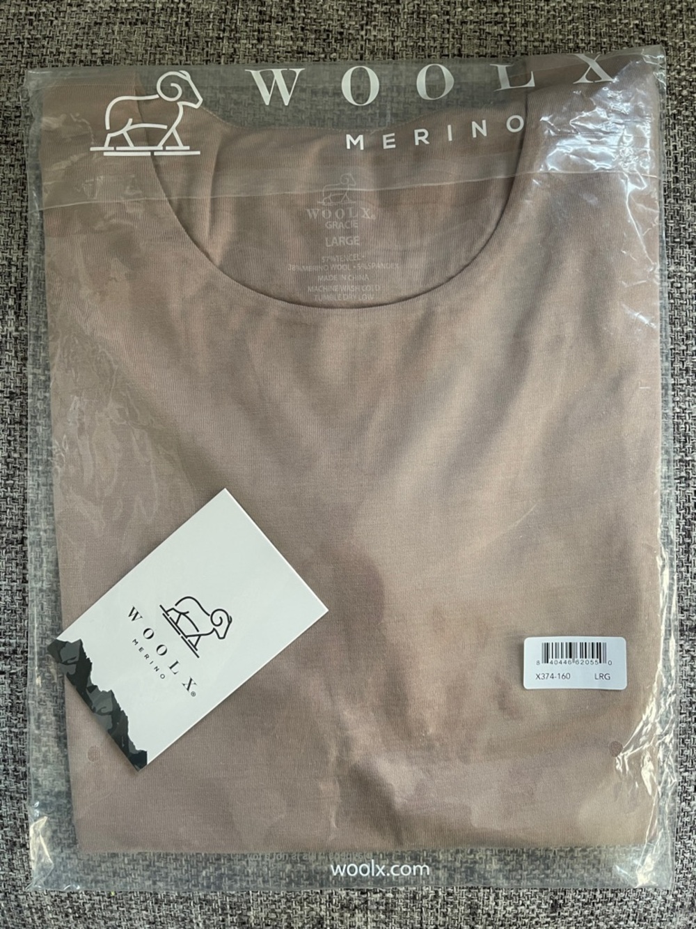 NEW Woolx Gracie Bodysuit Tencel Merino Blend in Mocha Meringue - Picture 2 of 5